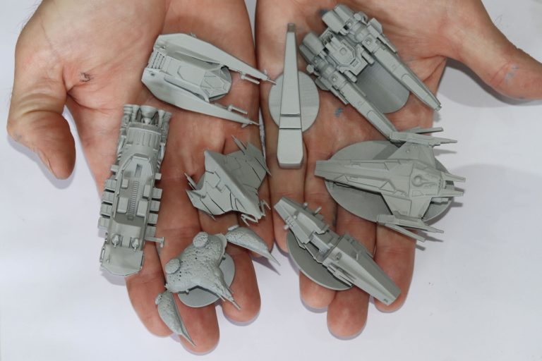 3D Printed Star Atlas Miniatures