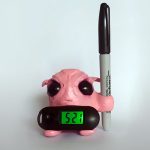 3D printed Star Atlas PURI Pen Holder with removable clock