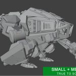 A 3D Printed Star Atlas Armstrong IMP TIP Model Re-Drawn for 3D Printing