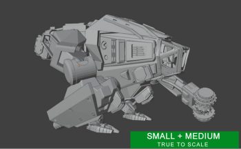 A 3D Printed Star Atlas Armstrong IMP TIP Model Re-Drawn for 3D Printing