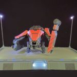 A 3D Printed Star Atlas Armstrong IMP TIP Model Re-Drawn for 3D Printing on a 3D printed landing pad