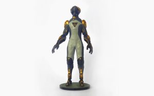 A Resin 3D printed & painted Star Atlas USTER Character