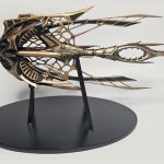 A 3D printed Star Atlas Orgika Thripid model Fully Painted