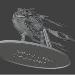 Download the STL files of a 3D printed model of a Star Atlas Orgika Thripid