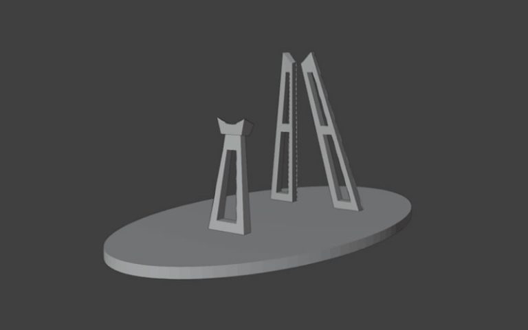 Download the STL files of a 3D printed model of a Star Atlas Orgika Thripid Stand