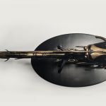 A 3D printed Star Atlas Orgika Thripid model Fully Painted