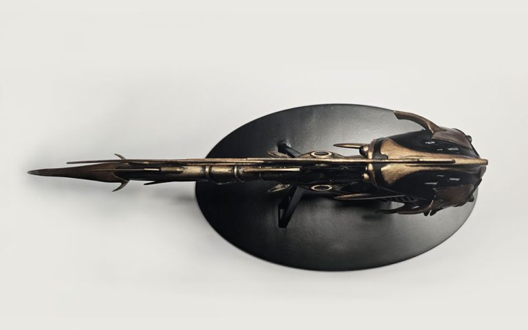 A 3D printed Star Atlas Orgika Thripid model Fully Painted