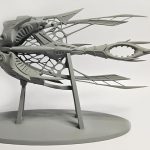 A 3D printed Star Atlas Orgika Thripid model