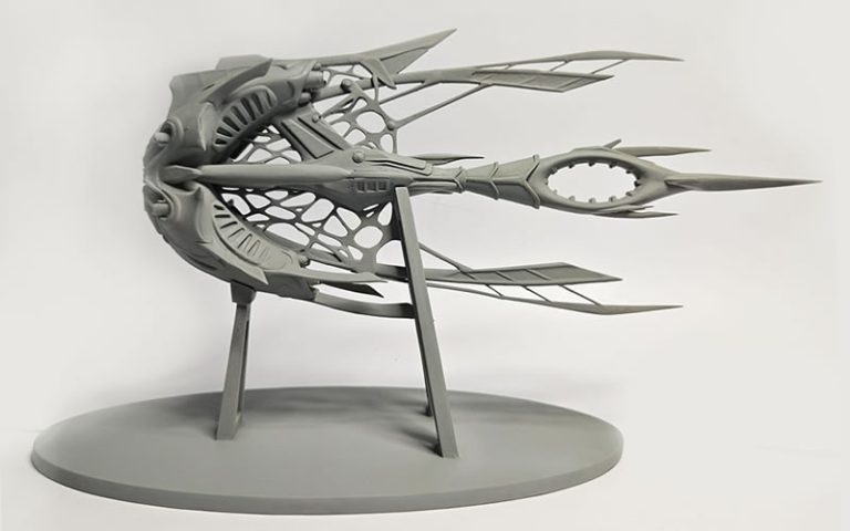 A 3D printed Star Atlas Orgika Thripid model