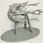 A 3D printed Star Atlas Orgika Thripid model